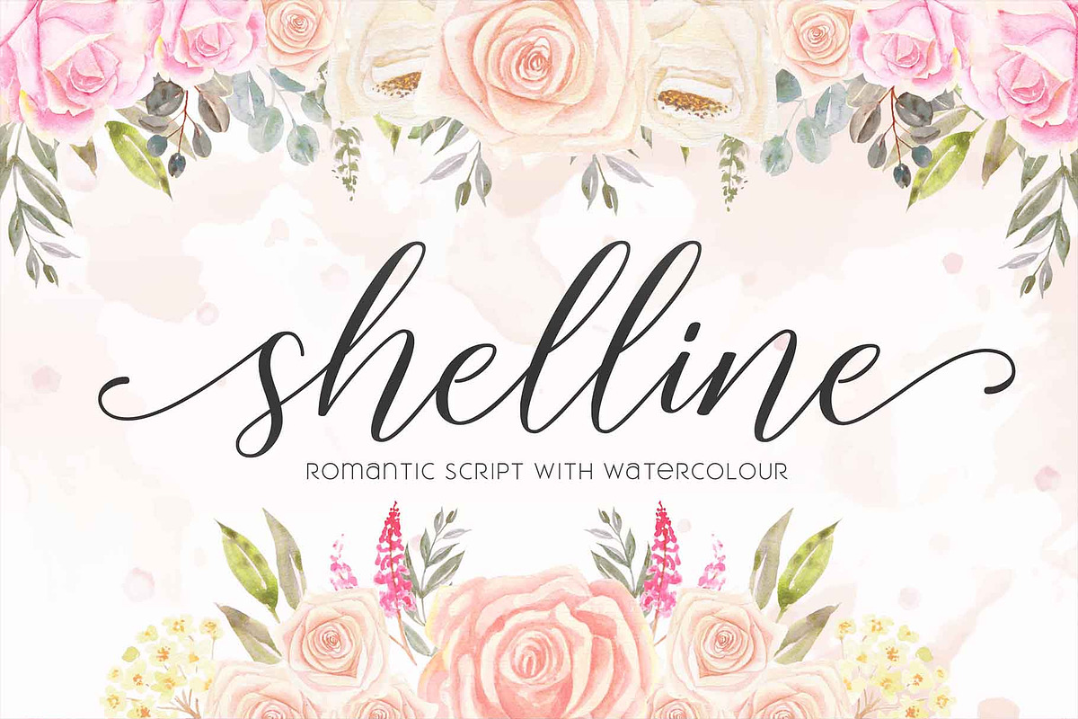 Shelline - Romantic Script, a Script Font by Almarkhatype (Photo 1 of 11)