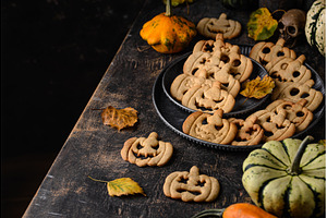 Halloween cookies in shape of jack-o, a Holiday Photo by Yulia Furman