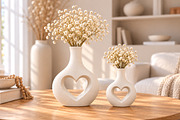 Heart Romantic Flower Vase 3D STL, a Scene 3D Model by Layerology (Thumbnail 1 of 3)