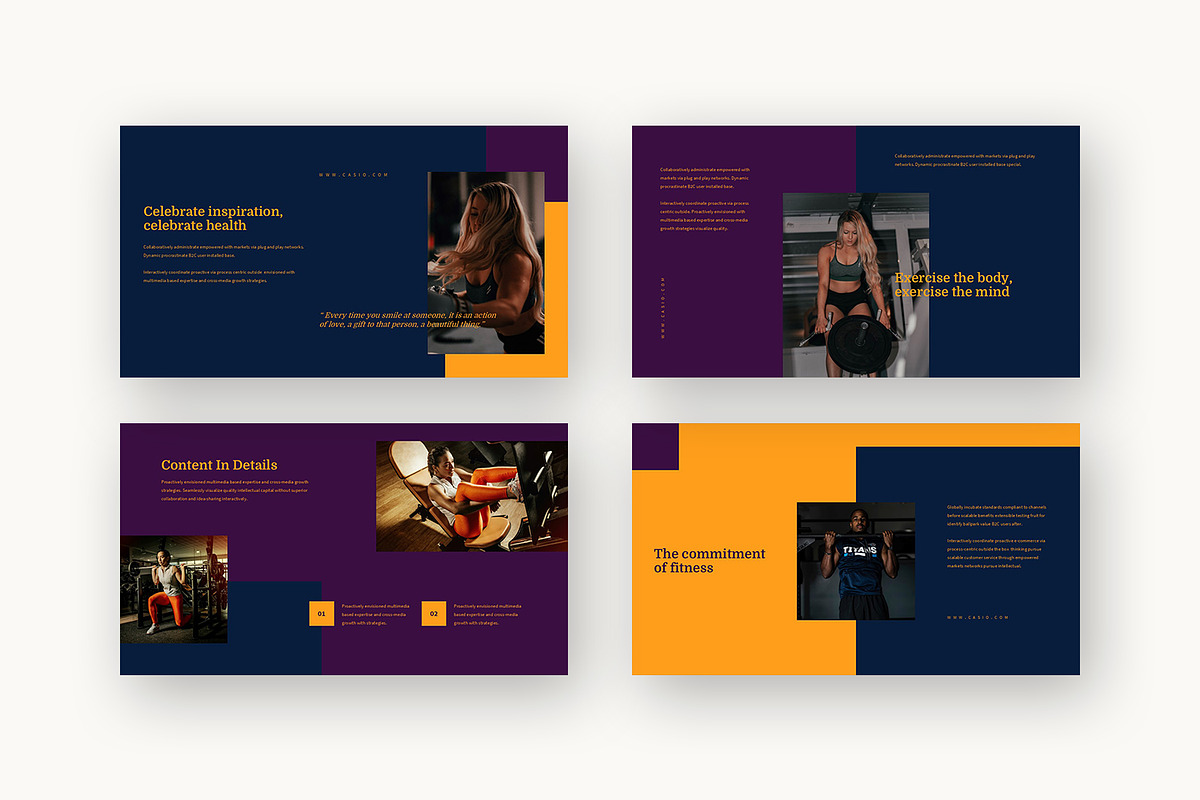Casio : Gym Promo Powerpoint, a Presentation Template by Punkl Camp (Photo 11 of 16)