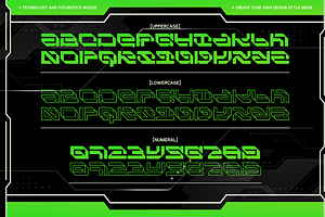 Kaeshi - Modern Techno Typeface