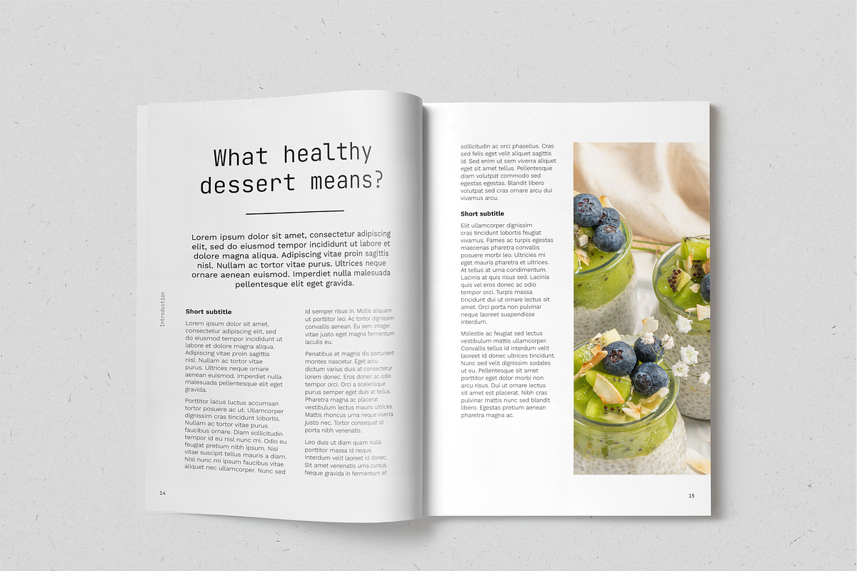 Healthy Desserts Recipe Book, a Magazine Template by SonaGeciova (Photo 9 of 19)
