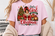 Just A Girl Who Loves Christmas PNG, a Seasonal Illustration by Rose Art (Thumbnail 3 of 4)