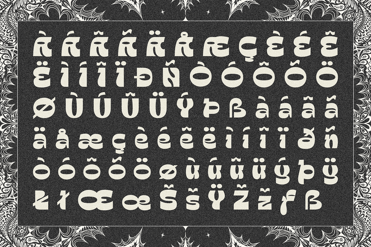Oui Ellixyr Psychedelic Display Font, a Sans Serif Font by Oui Studio (Photo 8 of 10)