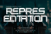 THREATS EMERGE - CYBER FONT, a Sans Serif Font by 177Studio (Thumbnail 6 of 8)