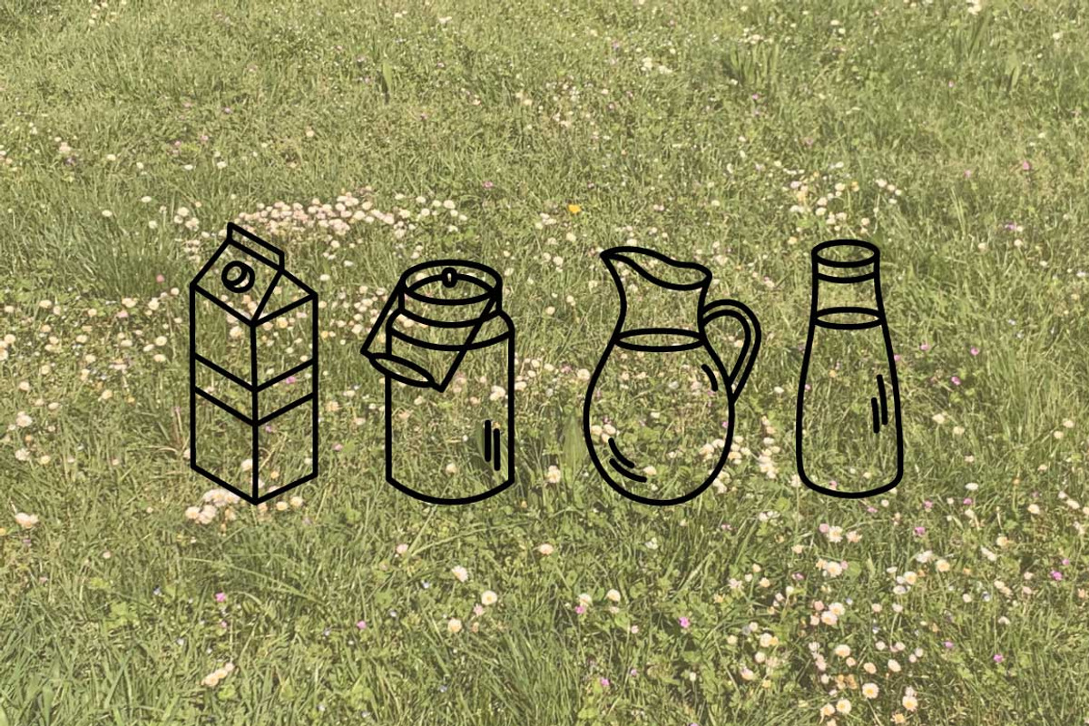 Dairy products and a cow, a Pattern Graphic by Oxi An illustrator (Photo 6 of 7)