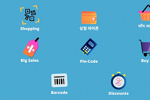 Shopping Icons for Premiere Pro, a Templates & Theme by 2dfx