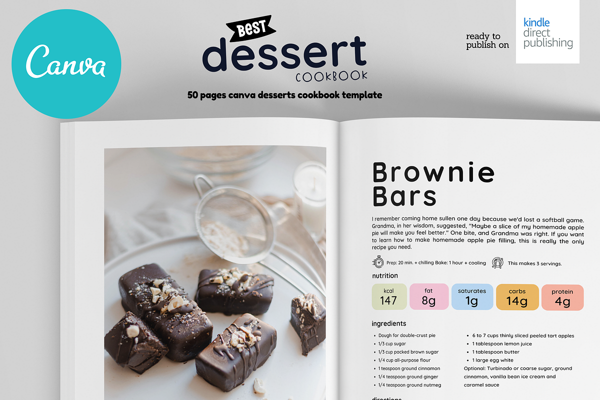 Desserts Canva Recipes Book Template, a Magazine Template by DeLaGranSiete (Photo 9 of 11)