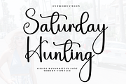Saturday Hunting, a Handwritten Font by InermediaSTUDIO (Thumbnail 1 of 7)