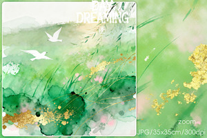 Ethereal Green Landscape