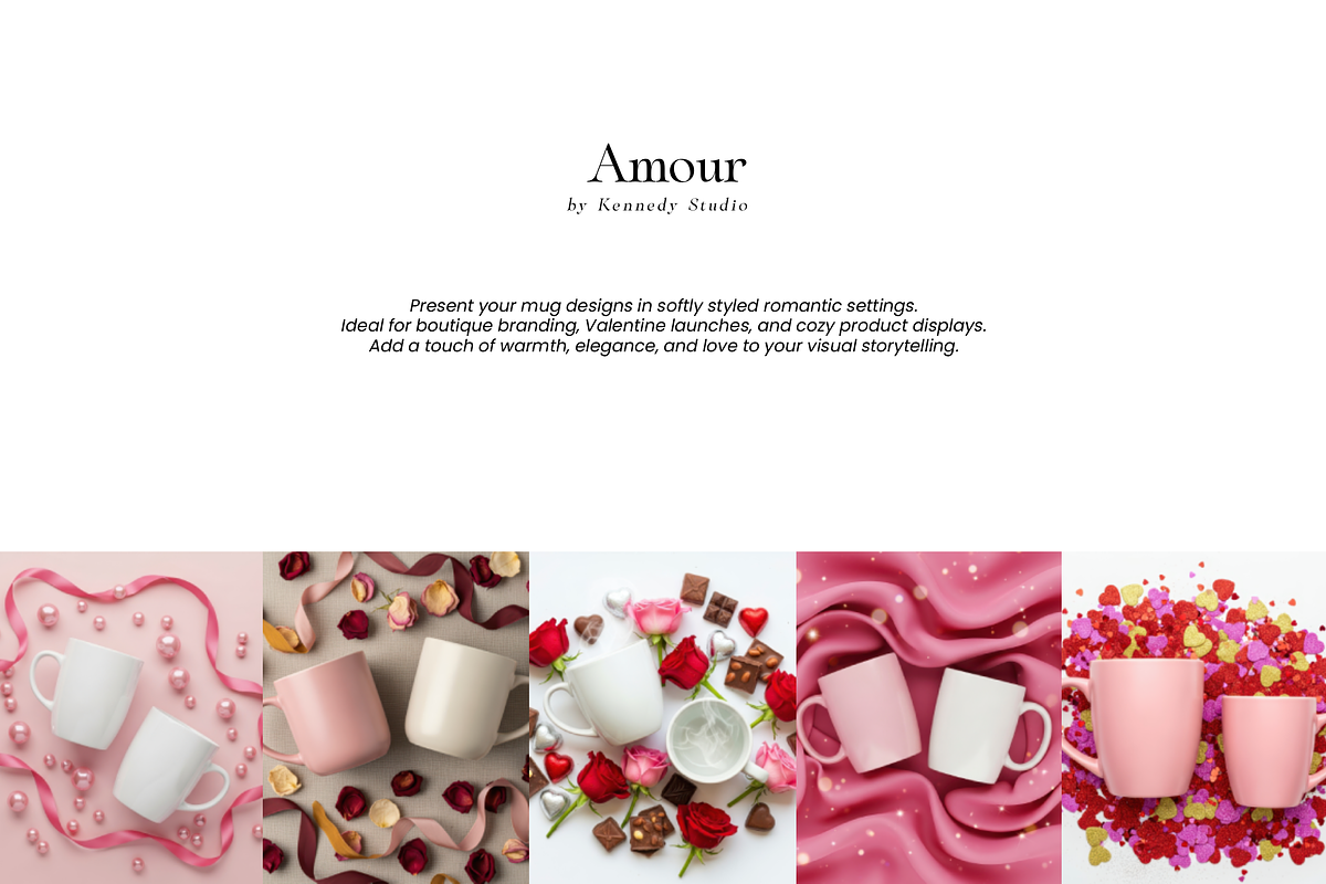 Romantic Couple Mug Mockups 400 JPG, a Cups & Container Mockup by KennedyStudio (Photo 2 of 14)