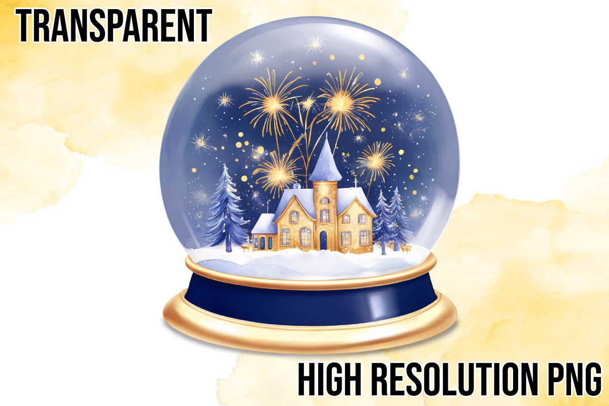 Blue and Gold Happy New Year, an Illustration by Wow Magic (Photo 4 of 4)