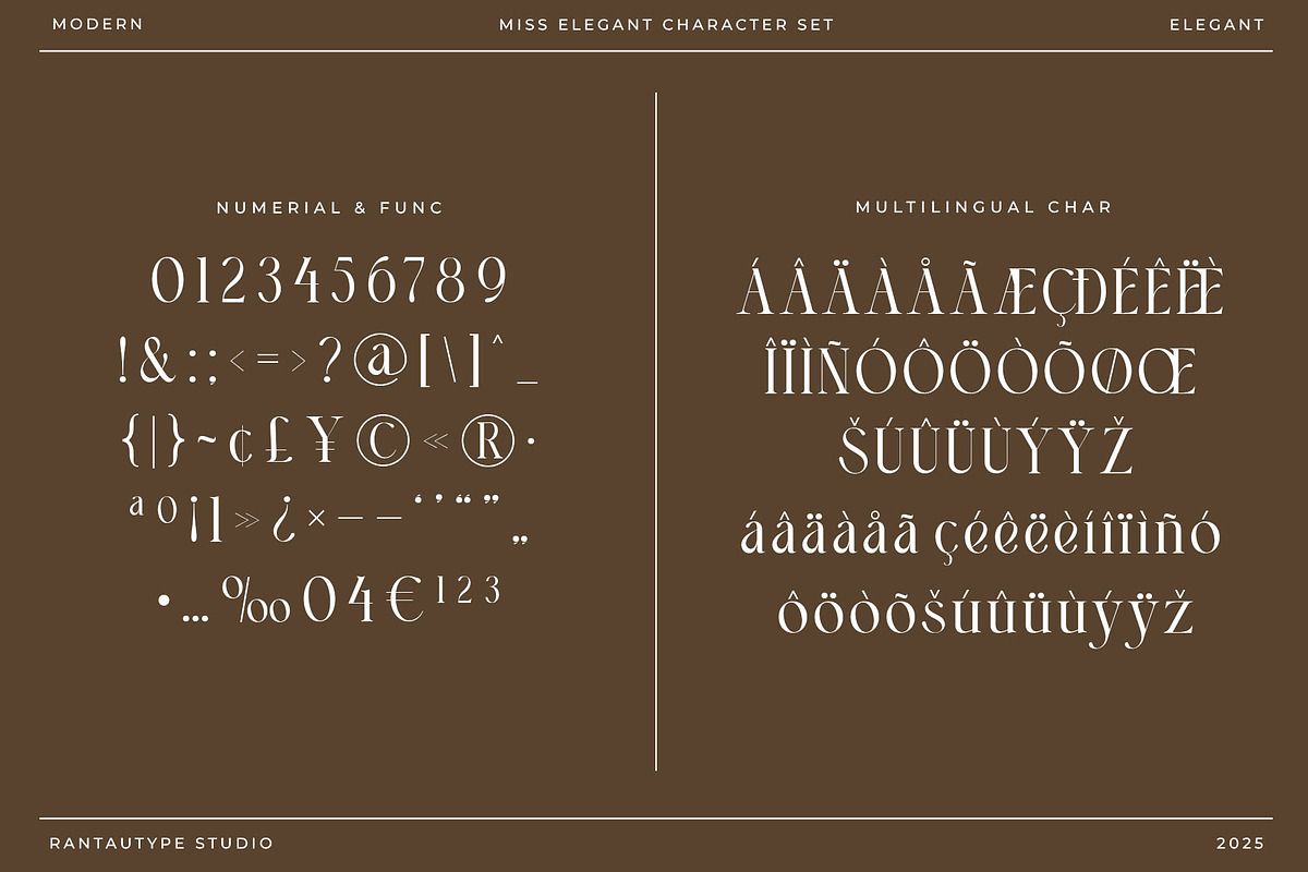 Miss Elegant Modern Serif Font, a Serif Font by RantautypeStudio (Photo 16 of 16)