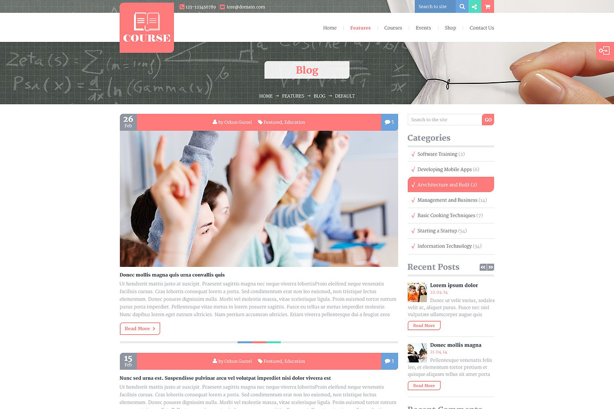 Lore - Education & Couses Template, a Websites & App Template by cwsthemes (Photo 3 of 3)