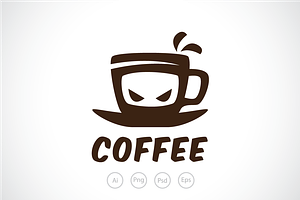 Ninja Coffee Logo Template