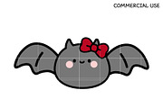 Kawaii Bat with Bow SVG Bundle | Cut, an Illustration by TheHitShop (Thumbnail 3 of 5)