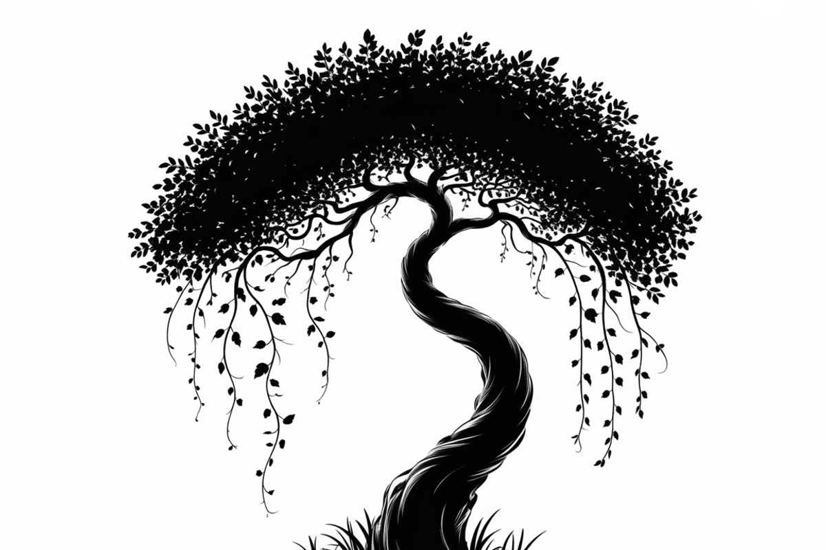 Banyan Tree Vector Illustration, an Illustration by Amazin_art (Photo 10 of 11)