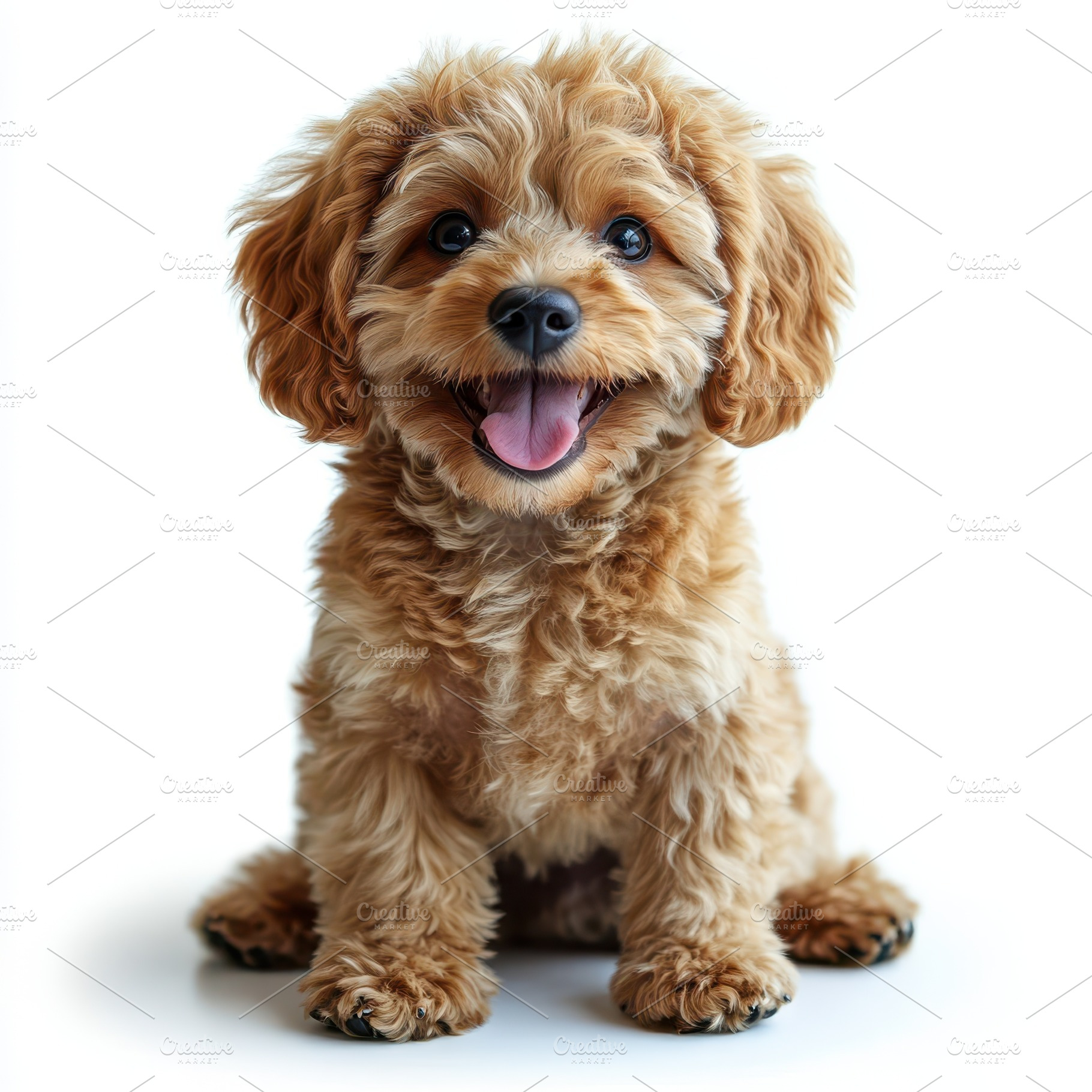 Adorable Happy Cavapoo Puppy Dog Por, an Animal Photo by Pixeness Studio