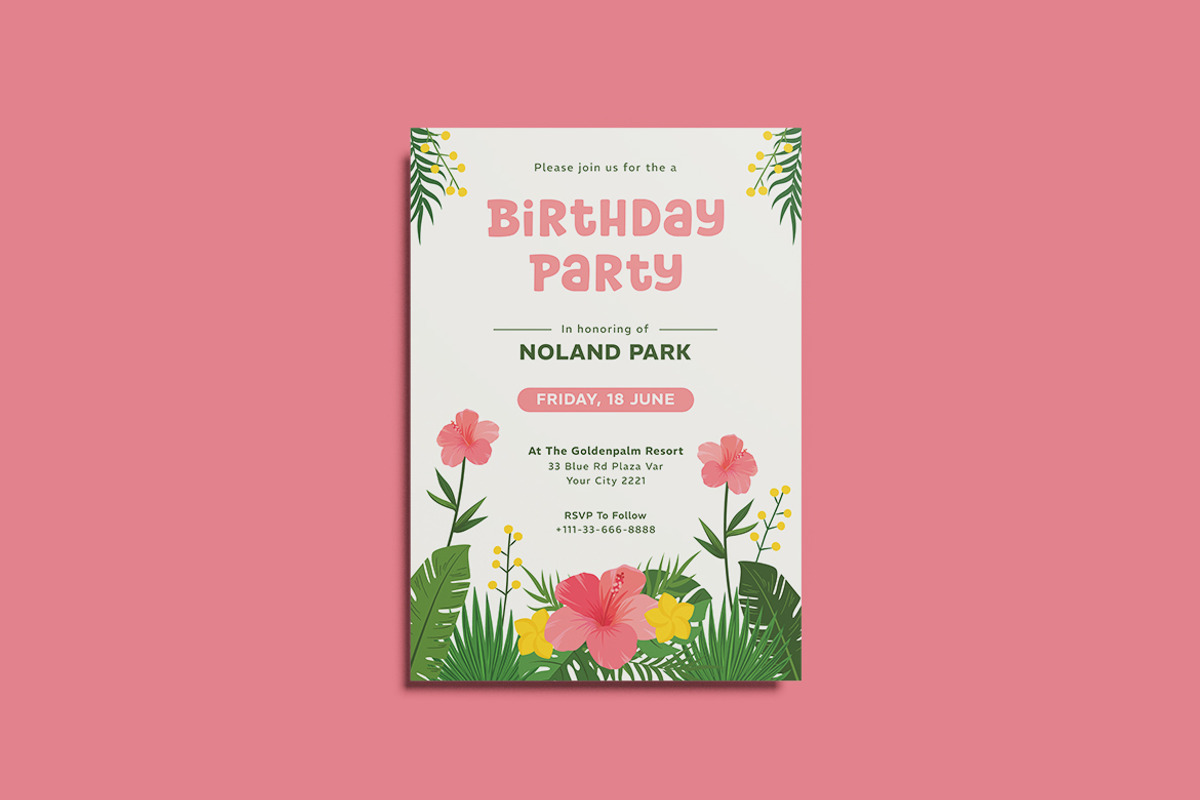 Park Suites Birthday Invitation, an Invitation Template by iDoodle Studio (Photo 4 of 4)