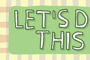Peaceful Day, a Handwritten Font by pizzadudedotdk (Thumbnail 4 of 8)