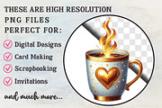 Coffee & Love Valentine Clipart Set, an Illustration by RobertsArt (Thumbnail 2 of 7)