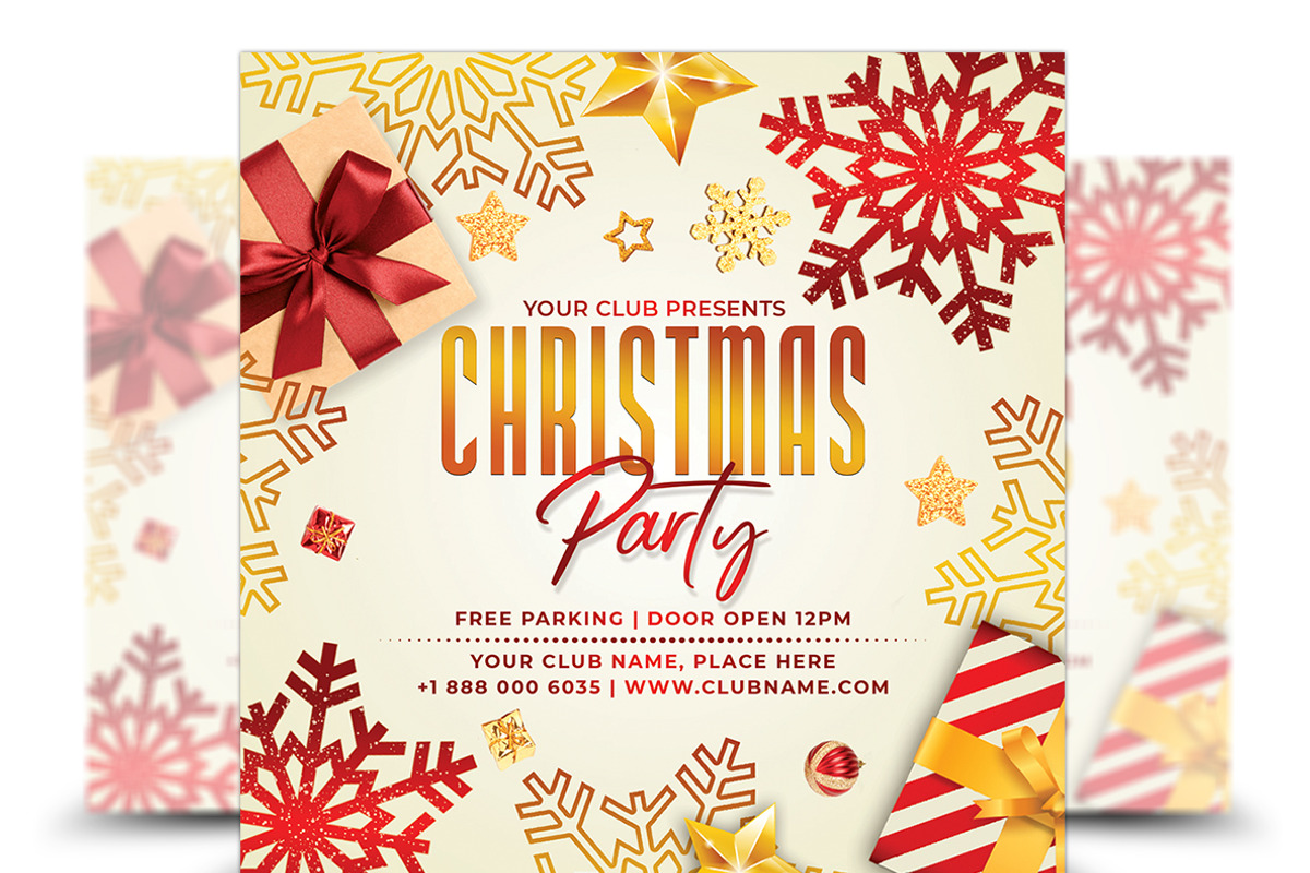 Christmas Flyer, a Flyer Template by AfzaalGraphics (Photo 1 of 2)