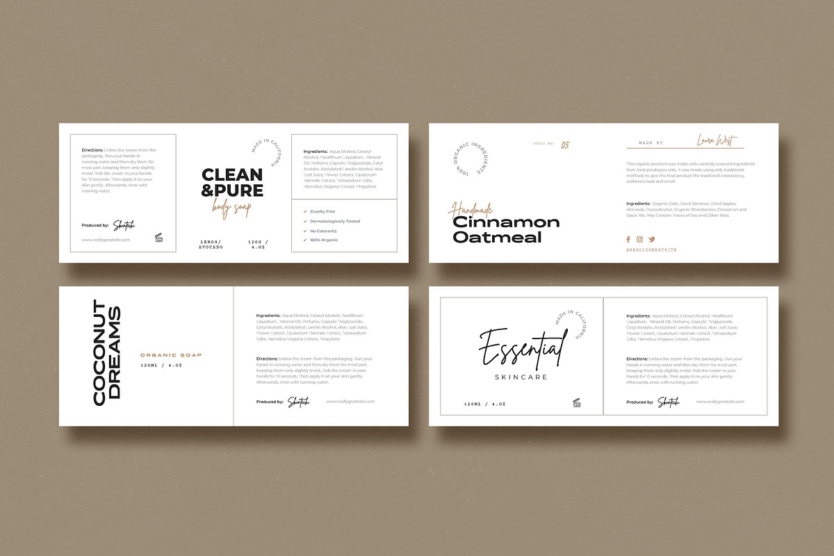 Bespoke & Minimal Labels for CANVA, a Templates & Theme by AndrewPixel (Photo 10 of 12)