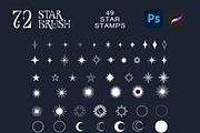 72 Star stamps procreate & photoshop, a Brush Add-On by Lucieduclosart (Thumbnail 2 of 3)