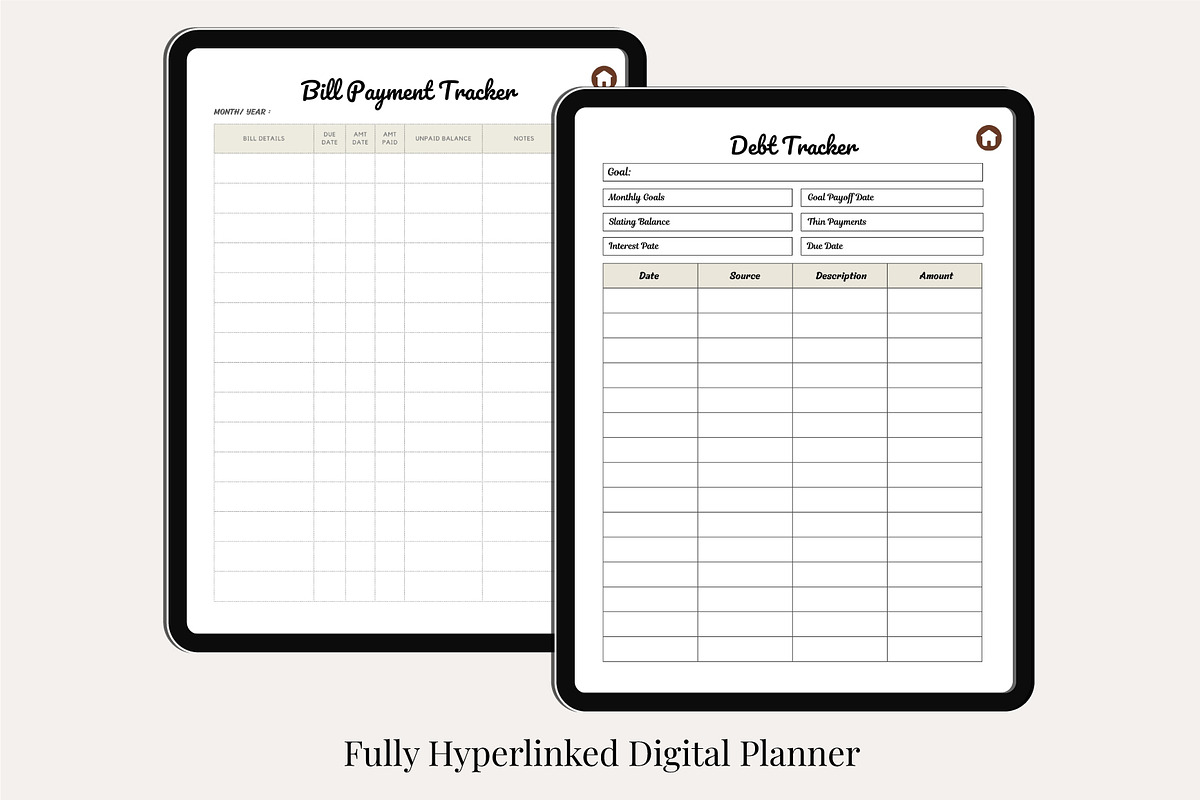 That Girl Digital Planner Canva, a Stationery Template by Designmela01 (Photo 10 of 11)