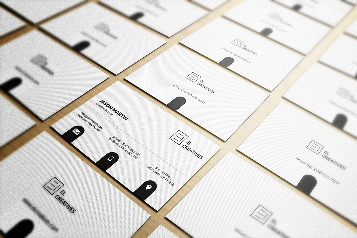 Clean Corporate Business Card, a Business Card Template by bouncy (Photo 1 of 4)