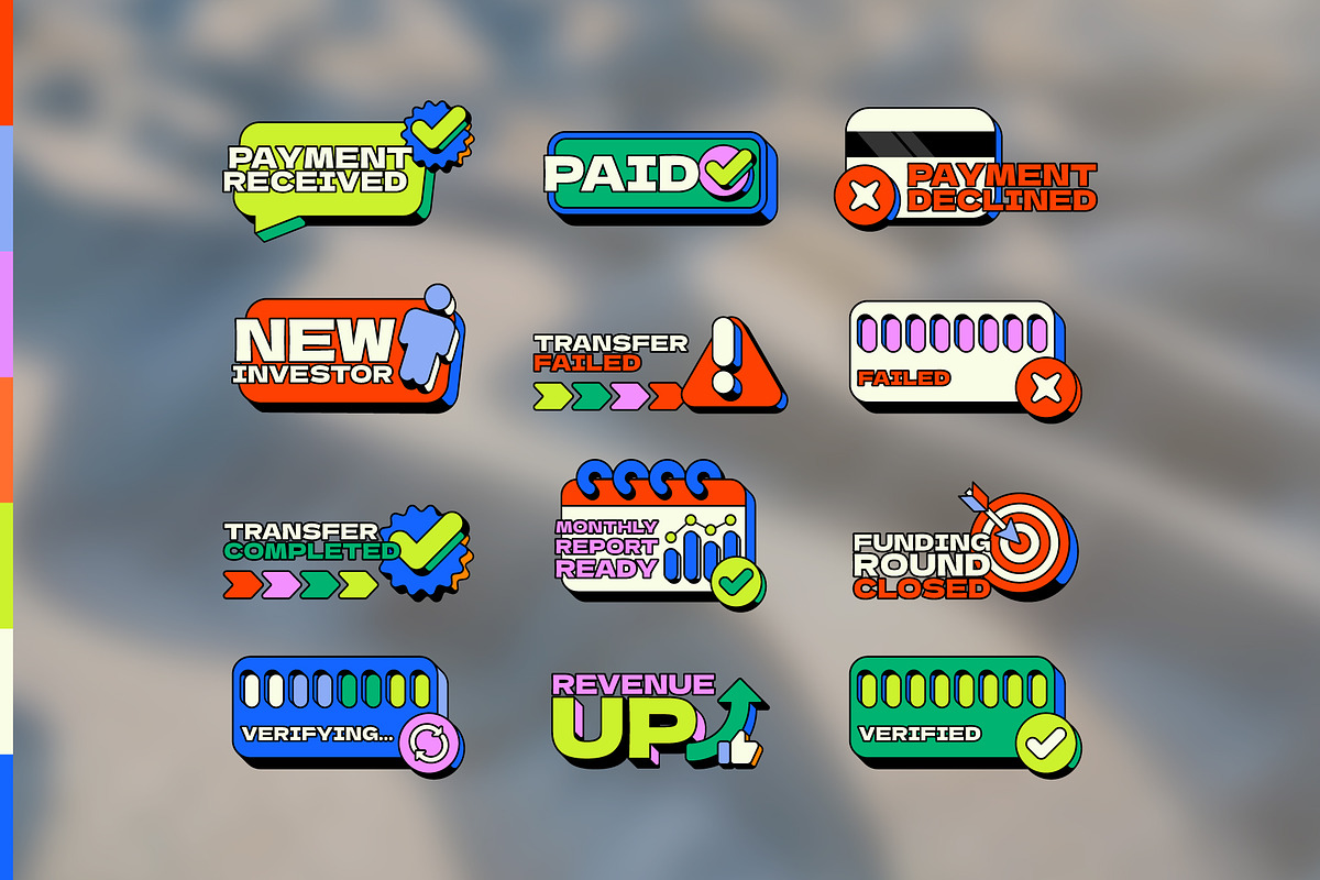 Fintech Onboarding UI Elements Pack, a Decorative Illustration by IMG Visuals (Photo 3 of 8)