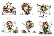 Christmas Holiday Fairy clipart, an Illustration by CreationArt (Thumbnail 4 of 5)