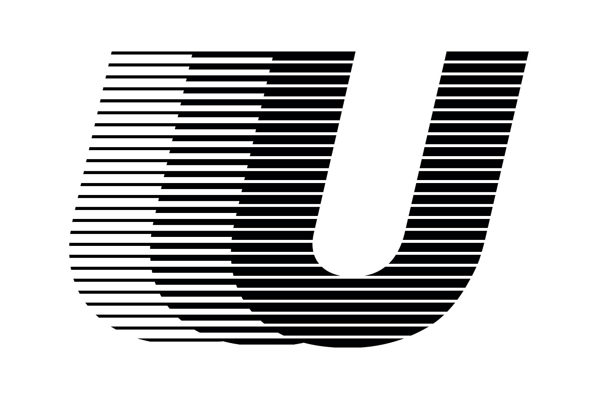Letter U speed motion lines logo, a Branding & Logo Template by Leksono (Photo 1 of 2)