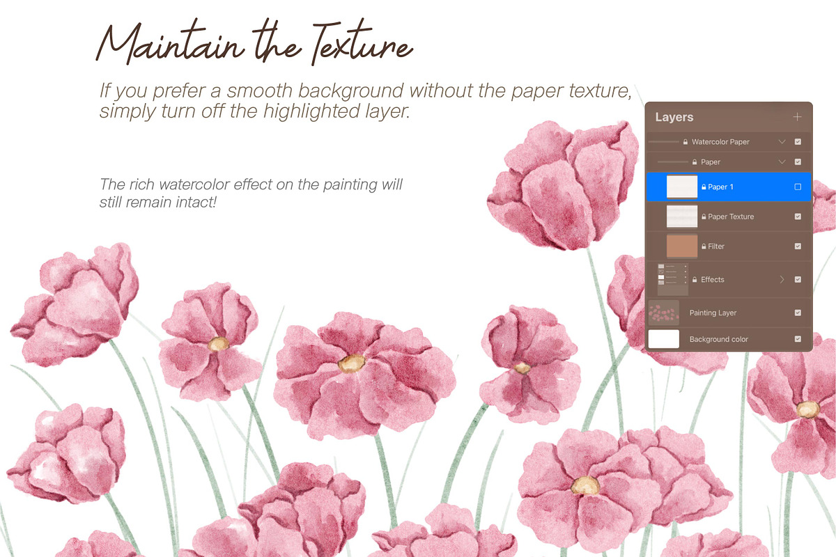 Watercolor Brushes for Procreate, a Brush Add-On by Gau Silva Studio (Photo 7 of 11)
