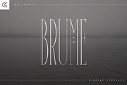Brume - super long display font, a Serif Font by Only Fonts (Thumbnail 1 of 9)