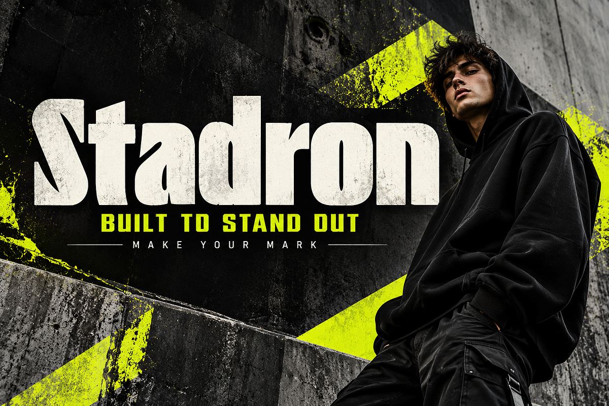 Stadron, a Slab Serif Font by Wow Magic (Photo 1 of 4)