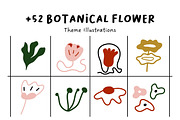 52+ Unique Botanical Flower Set, a Decorative Illustration by The Journey Atelier (Thumbnail 1 of 10)