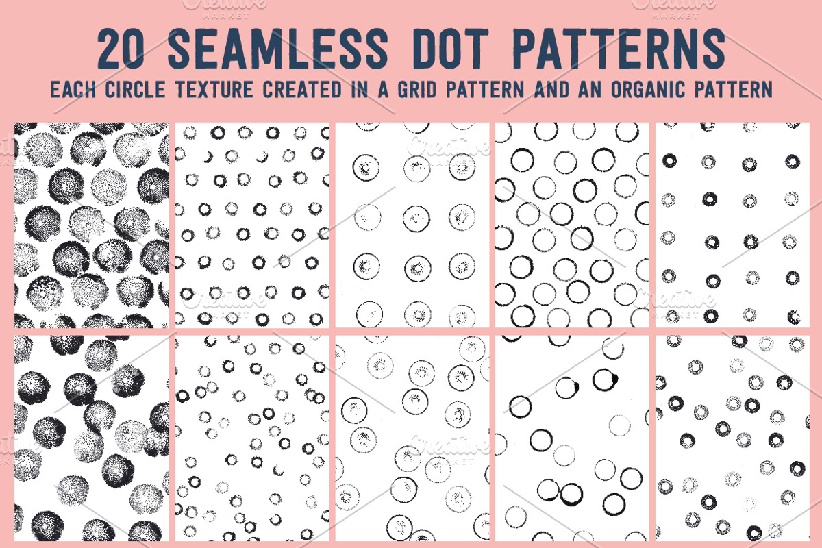 Stamped Dots, a Pattern Graphic by Rebecca Prinn Designs (Photo 2 of 5)