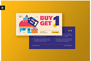 Creative Modern Promo Voucher, a Card Template by Neermana (Thumbnail 1 of 4)