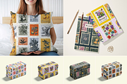Airmail Postage Stamp Patterns, a Pattern Graphic by Ninterints (Thumbnail 5 of 10)