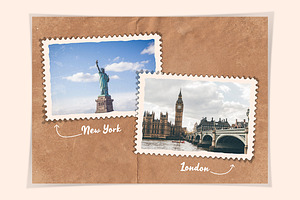 Stamps Style Photo Templates