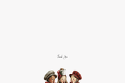 Christmas Carol Clipart Set, a Decorative Illustration by Pati Paints (Thumbnail 2 of 6)