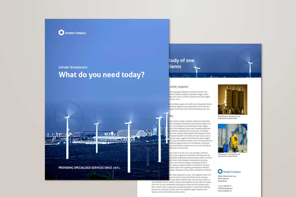 Product Sheet Template for InDesign, a Brochure Template by Themzy Templates (Photo 1 of 3)