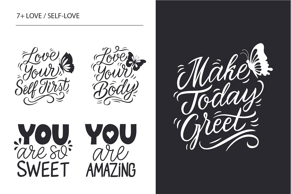 Handwritten Motivational Quote Set, an Object Graphic by Lettering_Logo (Photo 13 of 16)