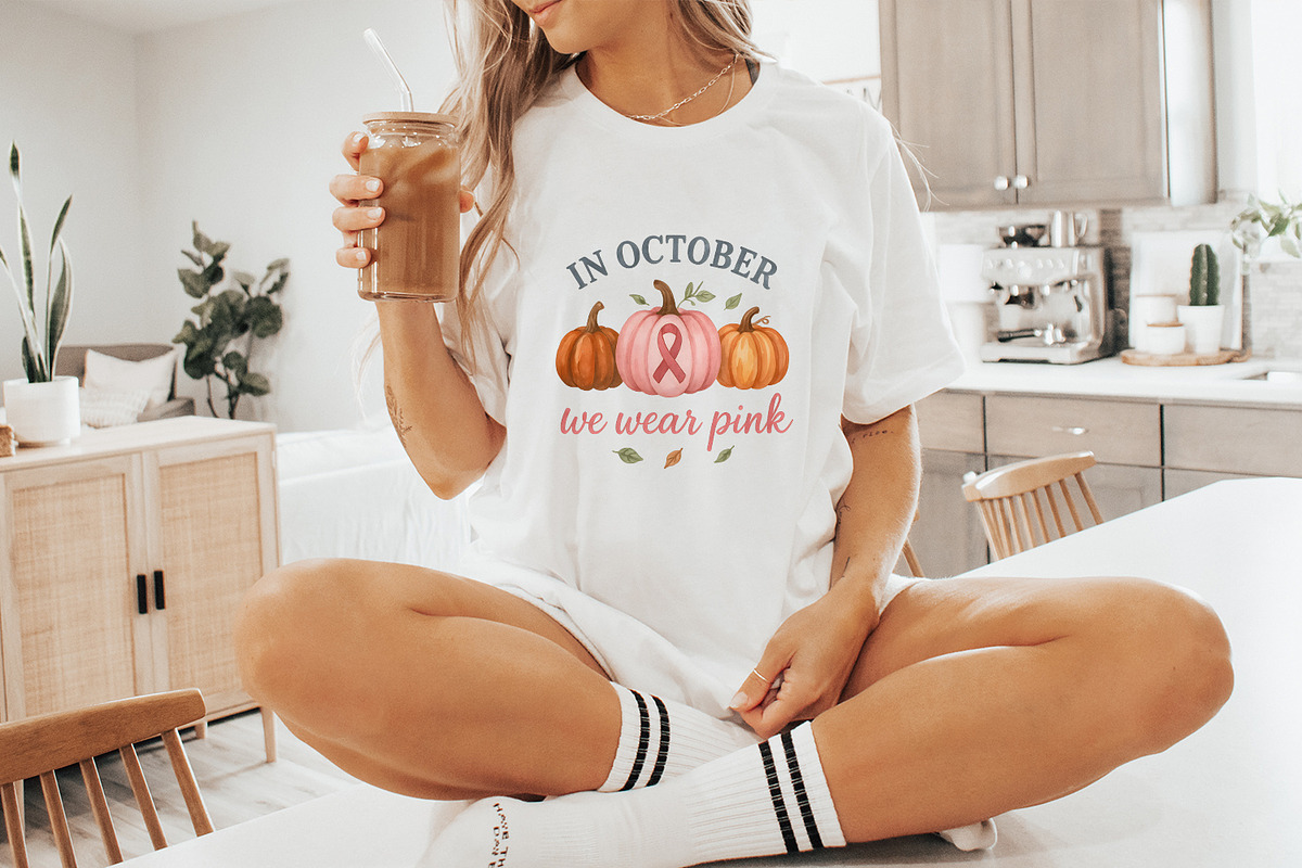 In October We Wear Pink PNG, Breast, an Illustration by SharpMarketplace (Photo 9 of 9)