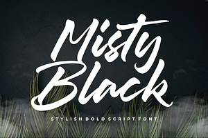 Misty Black - Stylish Script Font