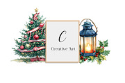 Watercolor Whimsical Christmas PNG, an Illustration by Creative Art (Thumbnail 5 of 10)