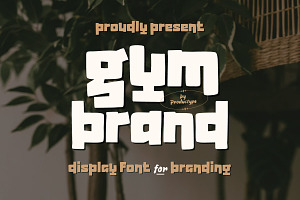 Gymbrand - Display Branding Font, a Font by productype1