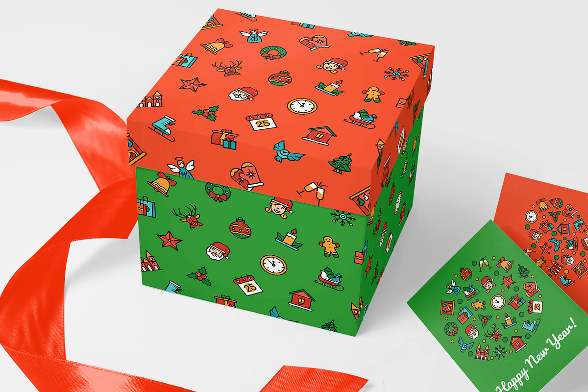 Christmas Line Icons Set + Bonuses, an Outline Icon by Boyko Pictures (Photo 14 of 14)
