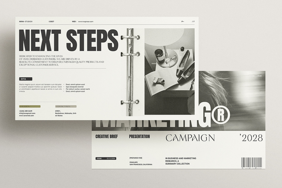 Creative Brief Campaign Presentation, a Presentation Template by Studio Monova (Photo 13 of 13)